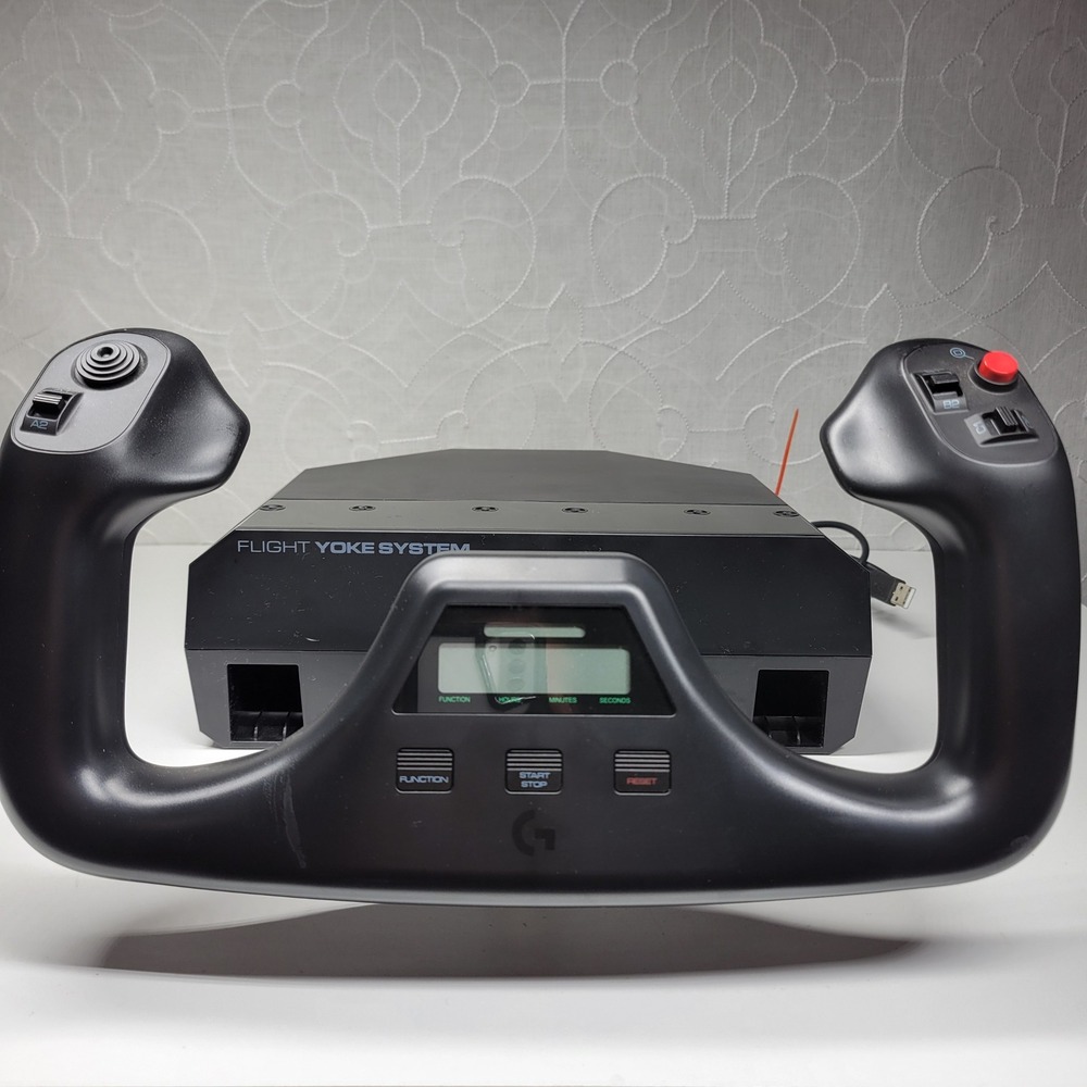 Logitech G Saitek Pro Flight Yoke System Steering Flight Simulator Controller